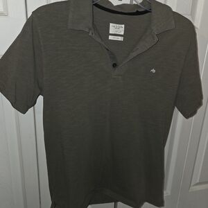 rag & bone Dark Olive Polo Shirt